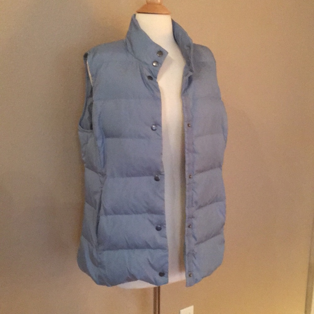 Down Quilted puffer vest blue